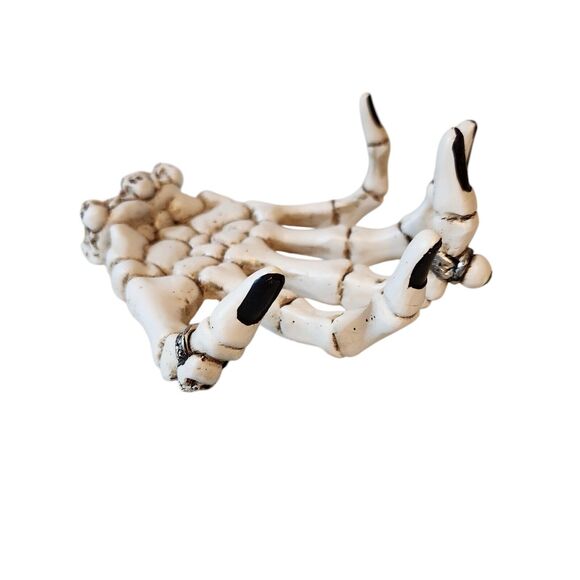 2022 New Yankee Candle Halloween PHANTASMAGORIA Skeleton Hand Candle Holder HTF - Picture 1 of 7